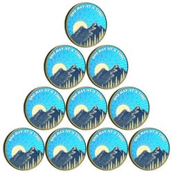 Strugglejewelry Sunrise Serenity Lucky Coin One Day at A Time Pocket Token Gift for Men or Women Addiction Recovery AA Sobriety Medallion (Pack of 10)