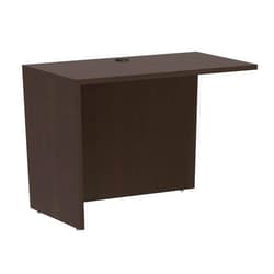 Alera ALEVA354224ES Valencia Series 42 in. x 23.63 in. x 29.5 in. Reversible Return/Bridge Shell - Espresso