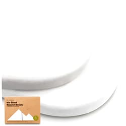 KeaBabies 2-Pack Baby Bassinet Sheets Girl, Boy - 33x17 Viscose Derived from Bamboo Bedside Mattress Fitted Bassinet Sheets, Compatible with Halo Bassinest Swivel Sleeper, Baby Delight, Graco(Soft White)