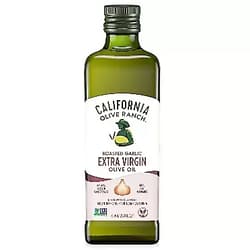 California Olive Ranch Garlic Infused Extra Virgin Olive Oil Blend - High Heat Cooking & Grilling Cold Pressed EVOO - Roasted Garlic Flavor - 750mL Roasted Garlic 25.36 Fl Oz (Pack of 1)