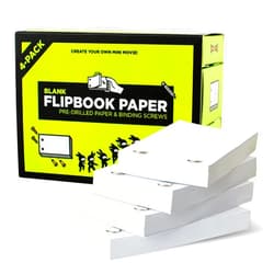 Oaktown Supply Professional Flip Book Kit by Oaktown Supply - 480 Sheets of Blank Flipbook Paper with Holes on The Side and Screws - Animation Creator Flip Books - for Creative Kids and Adults Who Like Drawing