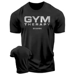 Gymish Lifestyle Gym Therapy Workout Shirts for Men, Lifting T-Shirt for Gym Workout