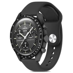 Meliya Bands for Moonswatch Watch, Soft Silicone Strap Compatible with Omega X Swatch Moonswatch Speedmaster/Rolex/SEIKO 20mm Watch, Swatch Omega Moonswatch Speedmaster Watch Replacement Band for Women Men