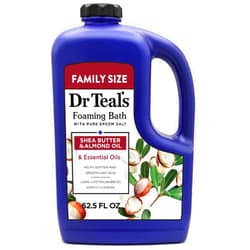 Dr Teal's Foaming Bath with Pure Epsom Salt, Shea Butter & Almond Oil, 62.5 fl oz