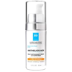 La Roche-Posay Anthelios AOX Daily Antioxidant Serum with Sunscreen, Broad Spectum SPF 50 Daily Sunscreen with Vitamin C & E, Oil-Free, 1 Fl. Oz 1.01 Fl Oz (Pack of 1)