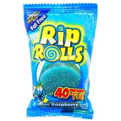 Rip Rolls Sour Blue Raspberry Value Pack (24 x 40 Inch 1.4 Ounce Rolls)