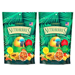LAFEBER'S Tropical Fruit Nutri-Berries Pet Bird Food, Made with Non-GMO and Human-Grade Ingredients, for Parrots (10 oz Pack of 2)