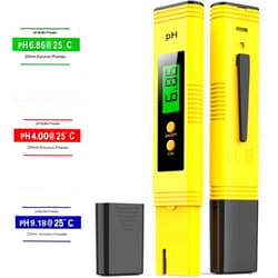 Versando Digital pH Meter, pH Meter for Water, 0-14 pH Measurement Range pH Tester, 0.01 High Precision Water Quality Tester with ATC for Drinking Water Pool, Yellow