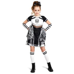 Spooktacular Creations Cheerleader Costume for Girls, Black Scary Cheerleader Costume, Zombie Fearleader Costume