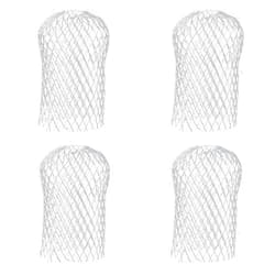 JOCAHULFX Downspout Gutter Guards, 4 Pcs Gutter Downspout Guards, 3.5 Inch Expandable Aluminum Downspout Gutter Guard Strainer Filter, Gutter Filter Strainer Protectors Stops Blockage Leaves Debris
