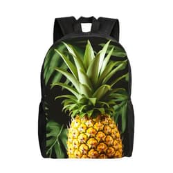 VTCTOASY Backpack Travel Laptop Backpack For Men Women Lightweight Rucksack Yellow Pineapple Casual Daypack