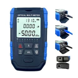 Groword 5-in-1 Fiber Tester - Fiber Optic Cable Tester, Portable Optical Power Meter with Fiber Optic Light, Optic Fiber Power Meter FC/SC/ST Universal Interface