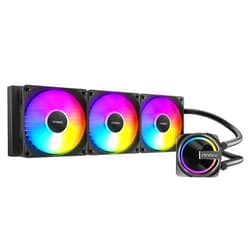 Antec Skeleton 360 ARGB Liquid CPU Cooler, 360mm Radiator, High-Performance Pump, 3 x 120mm PWM ARGB Fans, Copper Base, Intel LGA 115X/1200/1700/20XX, AMD AM4/AM5, Black