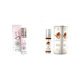 Lattafa Yara Roll-On Perfume Oil 10ml and Al Rehab Choco Musk Roll-On 6ml Bundle, Concentrated Perfume