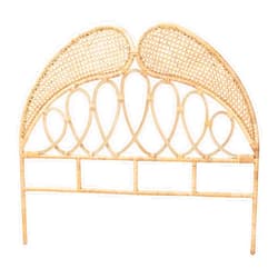 Baxton Studio Onika Natural Rattan Standalone Headboard, Queen