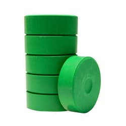 Jack Richeson - 384095 Giant Tempera Cakes, 2-1/4 x 3/4 Inches, Brilliant Green, Pack of 6