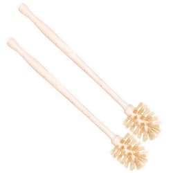 REDECKER Bottle Brush Cleaner - Horsehair and Beechwood Handle for Vases, Pitchers, Mugs, and Baby Bottles, 13-3/4 Inch - Horsehair Bottle Brush - Wooden Bottle Brush - Wood Bottle Scrubber
