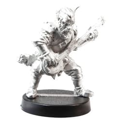 Stonehaven Miniatures Male Human Bard Miniature Figure, 33mm - 100% Pewter Metal - Includes Slotted Creator Base - for 28mm Scale Table Top War Games - Designed & Made in USA