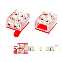 Threetwofour 15 Pack Single Color LED Strip Light Connector Solderless LED Strip Connector 8MM 2Pin LED Connector Strip to Strip Wire Lead Connector Suit for 8mm/0.31 Width Strip Light DC5-24V