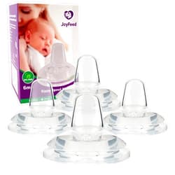 Joyfeed Sippy Spout Nipples for Philips Avent Natural Baby Bottles, My Grippy Spout Sippy Cup and Natural Trainer Sippy Cup,Variable Flow, Silicone Conversion Nipple,6+ Months,4 Count