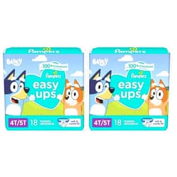 Pampers Easy Ups Training Underwear Boys Size 6 4T-5T 18 Count, (Packaging May Vary) (Pack of 2)