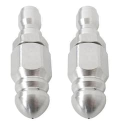 Xspeedonline 2026 Upgraded Sewer Jetter Nozzle,Stainless Steel,Pressure Washer Drain Jetter Hose Nozzle, with 1/4