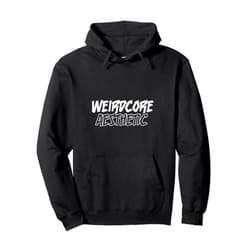 Weirdcore Aesthetic - Minimalism Synth Design Weirdcore Aesthetic - Cottagecore Synth Vaporwave Slanty Pullover Hoodie