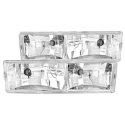 Anzo USA 111004 Chevrolet Crystal Chrome Headlight Assembly - (Sold in Pairs)