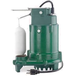 Zoeller Pro Series 1052 w/ Non-Clogging Vortex Impeller, Moves 48 Gallons Per Minute, 1/3HP 115-Volt Cast Iron Submersible Sump Pump