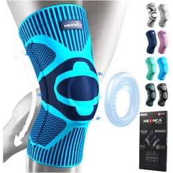 NEENCA Knee Braces for Knee Pain Relief, Compression Knee Sleeves with Patella Gel Pad & Side Stabilizers, Knee Support for Weightlifting, Running, Workout, Arthritis, Meniscus Tear, Men Women. ACE-53