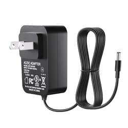 YYFNGU 12V Power Cord for BCHARYA,Pet Zone,Meowant,PetSnowy Popur Self Cleaning Cat Litter Box Charger Replacement for BCHARYA Automatic Self-Cleaning Power Adapter ETL Listed (Black)