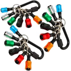 FACAINCXS 18Pcs Bit Holder 1/4 inch Hex Shank Screwdriver Bits Holder Extension Bar Keychain Screw Adapter
