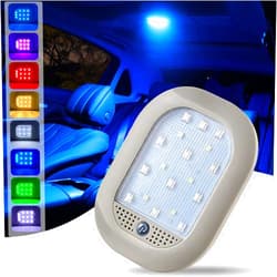 Teguangmei Upgraded Car Interior LED Truck Cargo Area Light, 8 Colors USB Rechargeable Reading Lamps, Multi-Function Auto Dome Lights for Car, RV, Truck, Closets, Cabinets, Camping, Bedroom