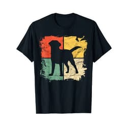 Vintage Labrador Owner Gifts Dog Pet Lover Clothes Square Retro Labrador Owner Gift Golden Black Lab Dad Mom T-Shirt