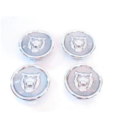 Generic 59mm Grey Background Wheel Hub Cap Emblems Fits XJ6 XJR XK8 XKR XJ8 S-Type X-Type XF XJ & XJS MNA6249GA