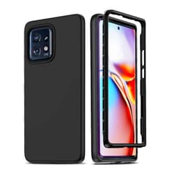 LeYi for Motorola Moto Edge Plus 2023 Case: Moto Edge Plus 2023/40 Pro Case, 360 Full-Body Shockproof Silicone Protective Phone Cover Case for Moto Edge+ 2023, Black