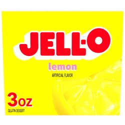 Jell-O Lemon Gelatin Dessert Mix, 3 oz Box