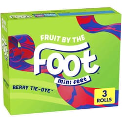 Fruit by the Foot Berry Tie Dye Mini Snacks 3 Count