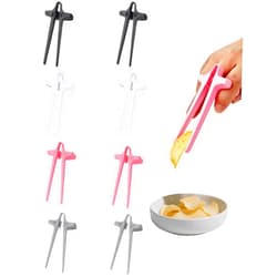 Bepisof 8pcs Finger Chopsticks With Hands, Snack Chopsticks, Ergonomic Finger Snack Chopsticks, Convenient Snack Hand Tongs, Stable Chip Tongs For Snacking & Gamers