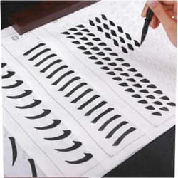 LAVAMI Chinese Calligraphy Copybooks,60pcs Chinese Calligraphy Copybook Ouyang Xun Liu Gongquan Script Basic Stroke Practice