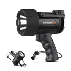 Litmann Pro Outdoor Portable Mini Handheld LED Outdoor Spotlight, 500 Lumens Flashlight IP67 Water Proof Marine Spot Lights for Boat, Hiking, Farm, Emergency, Power Outages Searchlight