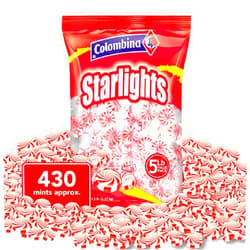 Colombina Starlight Swirled Mints, Individually Wrapped Refreshing Mints, Ideal Peppermint Candies for Sharing, Candy Dishes and Holidays (5 Lbs)