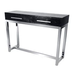 MYCO Furniture Inc MYCO Furniture 43.25 in. Sofa Table in Chrome and Black