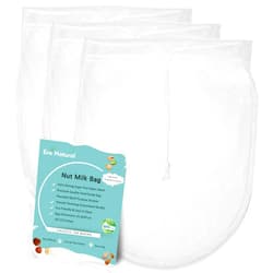 MatulNalra Nut Milk Bag Reusable 3 Pack 12