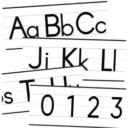 YIXAXKAO 12 Pieces Alphabet Line for Classroom Wall Manuscript Alphabet Line Bulletin Board Set ABC Alphabet Banner and Number Border Posters Simple Alphabet Classroom Wall Strips for Classroom Decor
