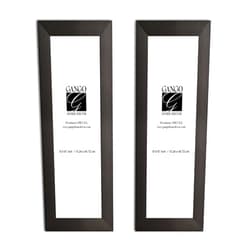 Gango Home Décor Two 6x18in Black Frame Set; Ready to Hang!