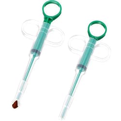 Nuanchu 2 Pieces Pet Pill Plunger Popper for Small Cats Dogs Pill Gun Dispenser Shooter Pet Piller Soft Tip Tablet Syringe Pusher Animal Medicine Feeder for Feeding Accessories (Green)