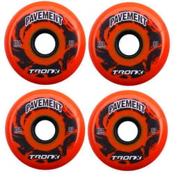TronX Outdoor Asphalt Pavement 85A Inline Roller Hockey Wheels 4 Pack | 59mm, 68mm, 72mm, 76mm, 80mm Sizes Hi-Lo