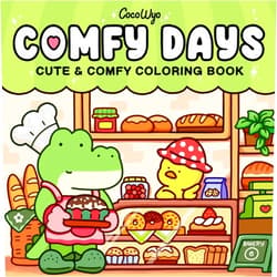 Coco Wyo Comfy Days: Coloring Book for Adults and Teens Featuring Super Cute Animal Characters in Cozy Hygge Moments for Relaxation (Cozy Spaces Coloring)