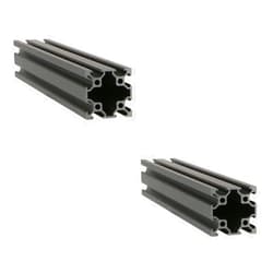 Aoje-Link Black 4040 Aluminum Extrusion Profile European Standard Linear Rail 4040 Aluminum Profile Frame Machine DIY 3D Printer Workbench CNC (300mm) 2PCS